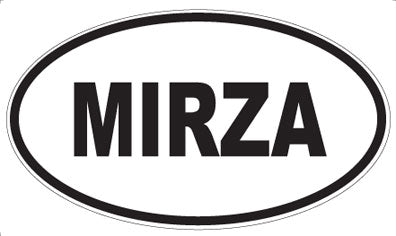 MIRZA - Oval Sticker