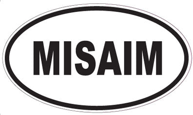 MISAIM - Oval Sticker