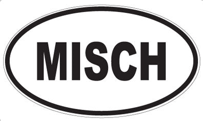 MISCH - Oval Sticker