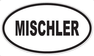 MISCHLER - Oval Sticker