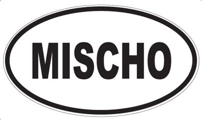 MISCHO - Oval Sticker