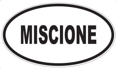 MISCIONE - Oval Sticker