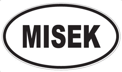MISEK - Oval Sticker