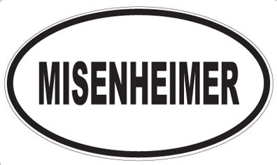 MISENHEIMER - Oval Sticker