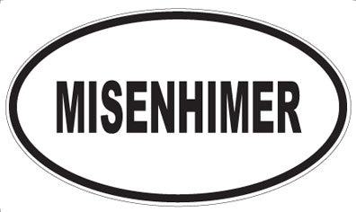 MISENHIMER - Oval Sticker