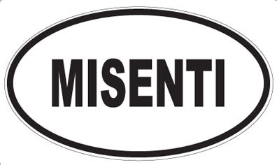 MISENTI - Oval Sticker