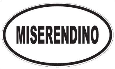 MISERENDINO - Oval Sticker