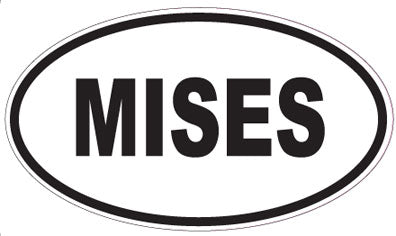 MISES - Oval Sticker