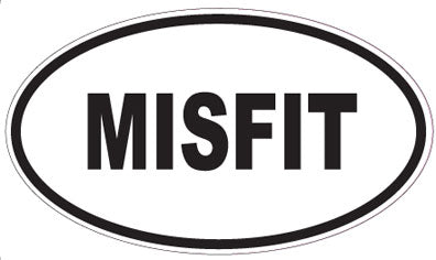 MISFIT - Oval Sticker