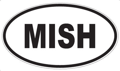 MISH - Oval Sticker