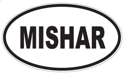MISHAR - Oval Sticker