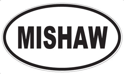MISHAW - Oval Sticker