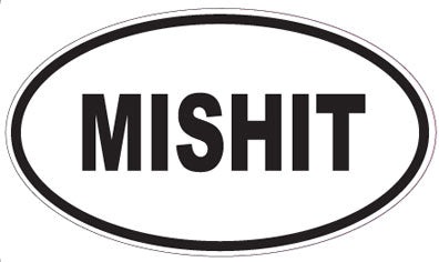 MISHIT - Oval Sticker