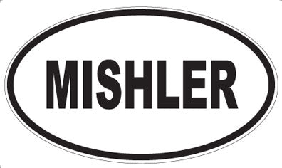 MISHLER - Oval Sticker