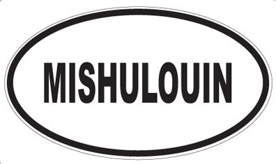 MISHULOUIN - Oval Sticker