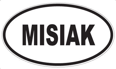 MISIAK - Oval Sticker