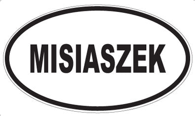 MISIASZEK - Oval Sticker