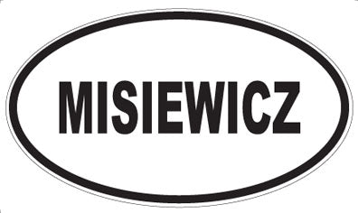 MISIEWICZ - Oval Sticker