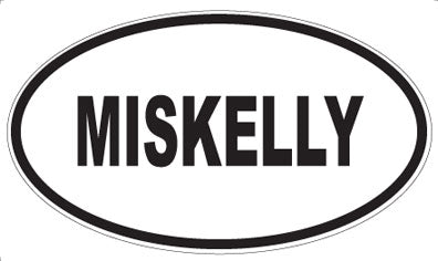 MISKELLY - Oval Sticker