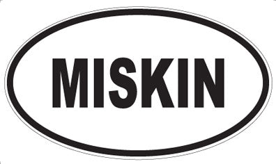 MISKIN - Oval Sticker