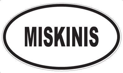 MISKINIS - Oval Sticker