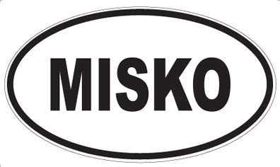 MISKO - Oval Sticker