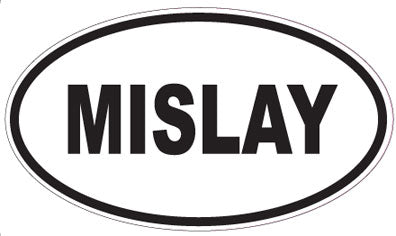 MISLAY - Oval Sticker