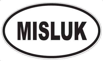 MISLUK - Oval Sticker