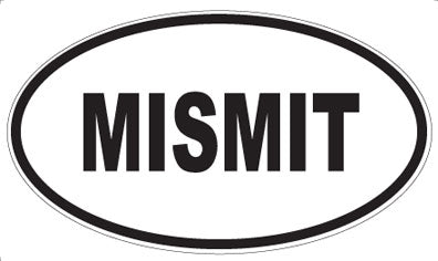 MISMIT - Oval Sticker