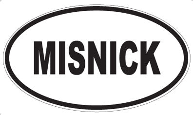 MISNICK - Oval Sticker