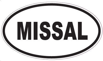 MISSAL - Oval Sticker