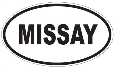 MISSAY - Oval Sticker