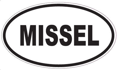 MISSEL - Oval Sticker