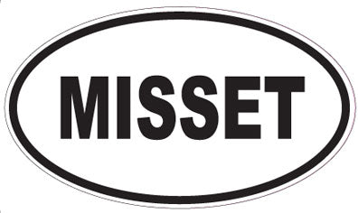 MISSET - Oval Sticker