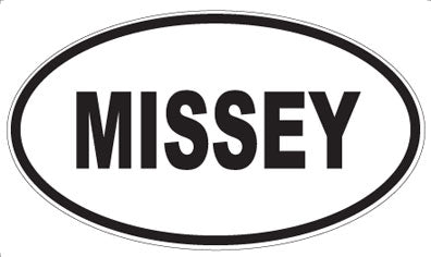 MISSEY - Oval Sticker