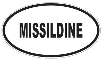 MISSILDINE - Oval Sticker