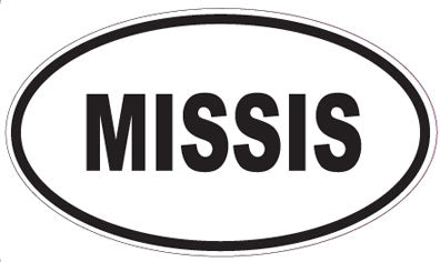 MISSIS - Oval Sticker
