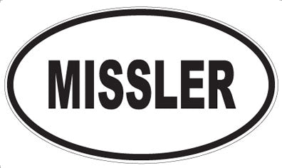 MISSLER - Oval Sticker