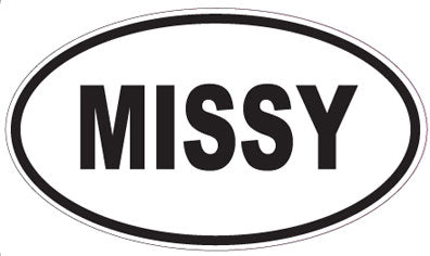 MISSY - Oval Sticker