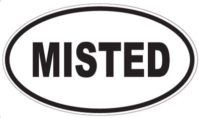 MISTED - Oval Sticker