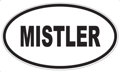 MISTLER - Oval Sticker