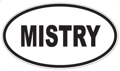 MISTRY - Oval Sticker