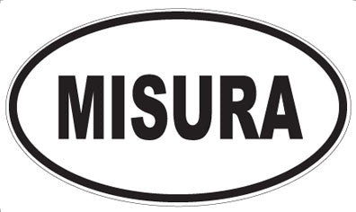 MISURA - Oval Sticker