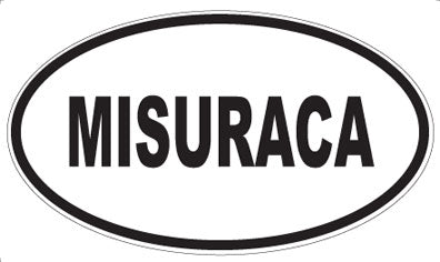 MISURACA - Oval Sticker