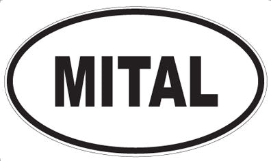 MITAL - Oval Sticker