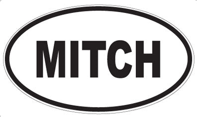 MITCH - Oval Sticker