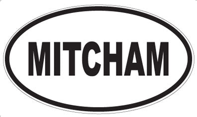 MITCHAM - Oval Sticker