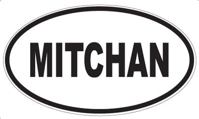 MITCHAN - Oval Sticker