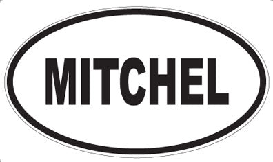 MITCHEL - Oval Sticker