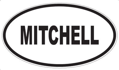 MITCHELL - Oval Sticker